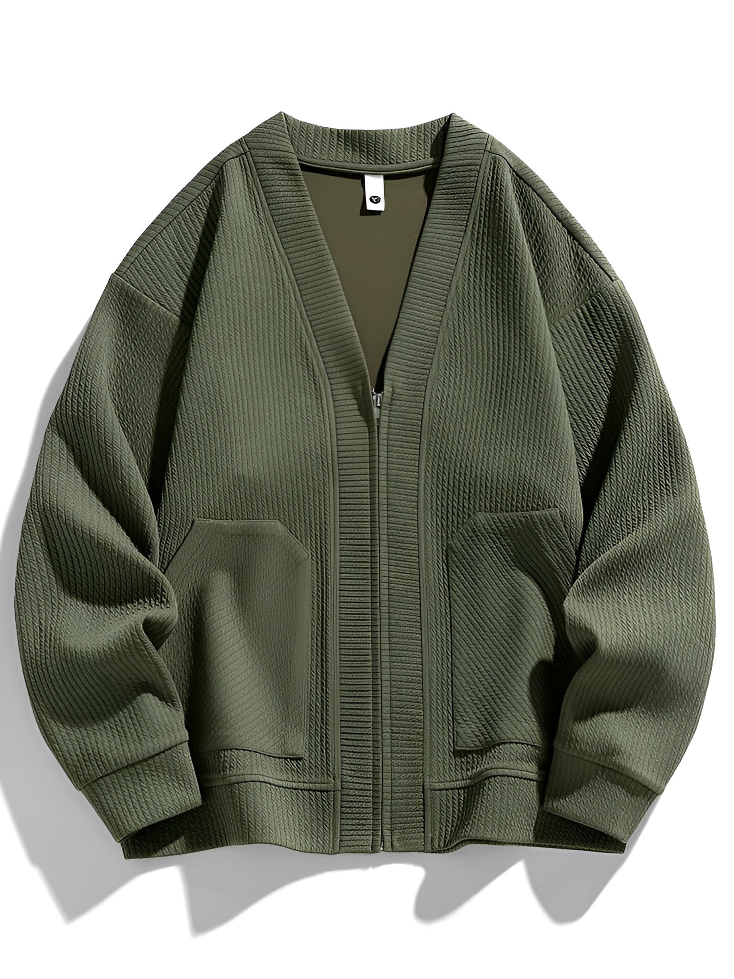 Lorenzo – Gebreide Wintercardigan met Rits voor Heren