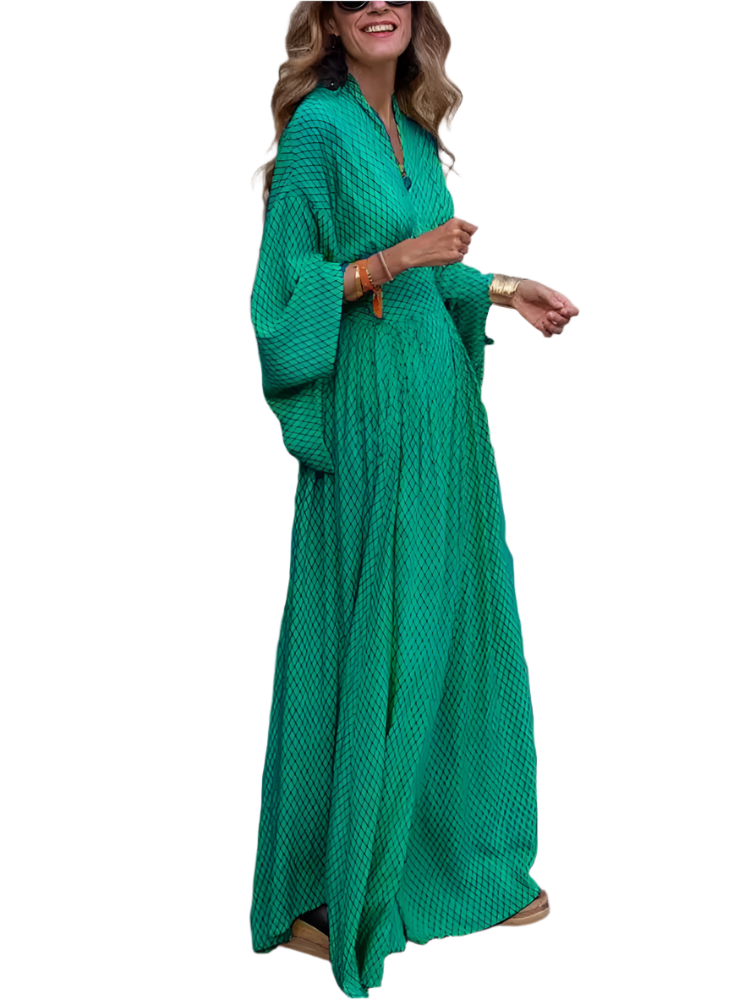 Abegail – Elegante Dames A-lijn Jurk tot op de Vloer