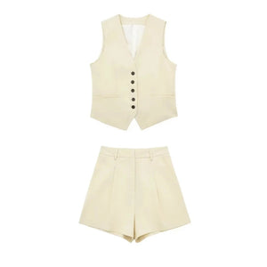 GiuseppeLazzari linnen giletset voor dames