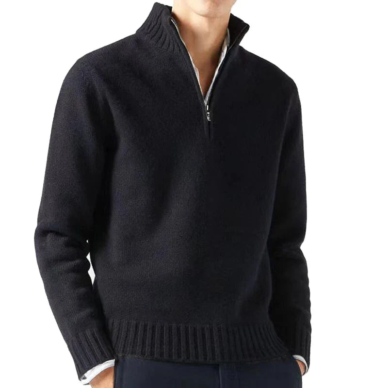 Lorenzo – Italiaanse Heren Half-Zip Trui