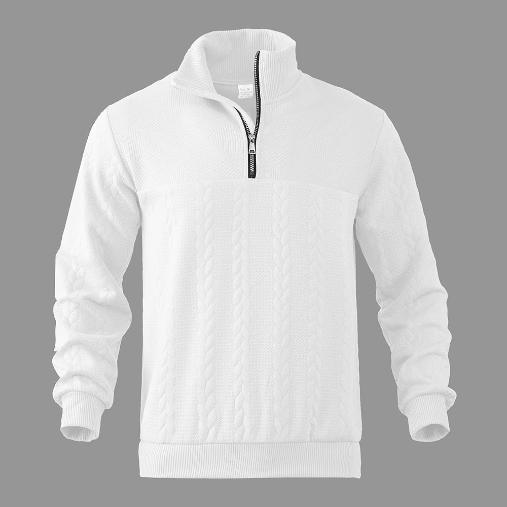 Lorenzo – Heren Trui met Relaxte Pasvorm en Stijlvolle Quarter-Zip