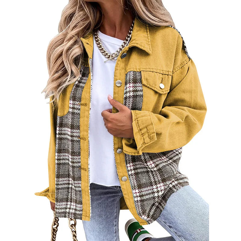 QuadroElegante Geruit Vest Dames