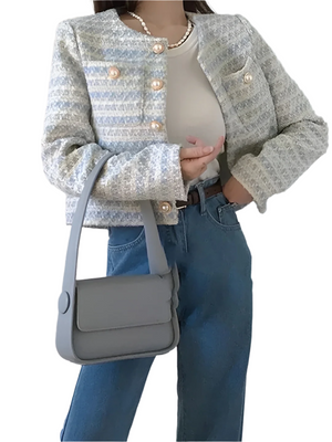 Camille – Elegante Dames Tweed Blazer