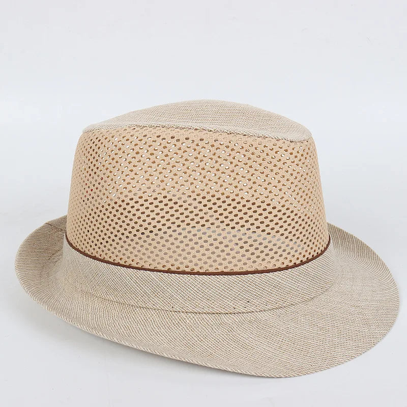MatteoFabri Heren Mesh Fedora Hoed