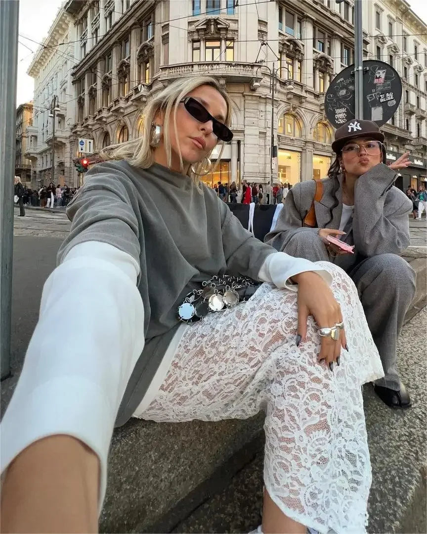 ChiaraSantoro Kanten Rok Darl Voor Vrouwen