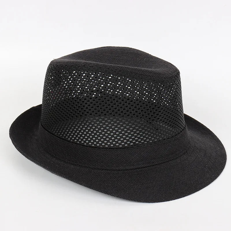 MatteoFabri Heren Mesh Fedora Hoed