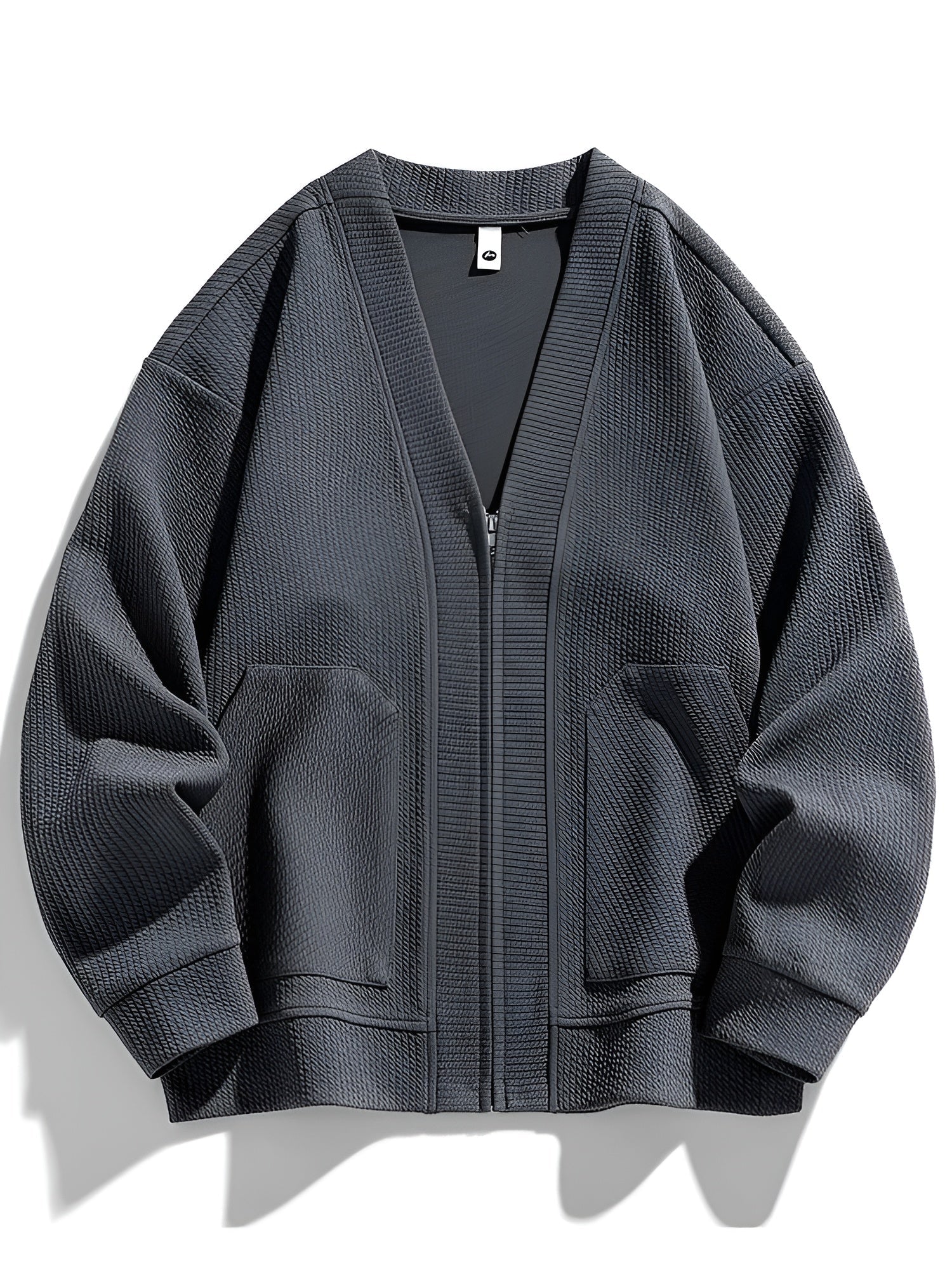 Lorenzo – Gebreide Wintercardigan met Rits voor Heren