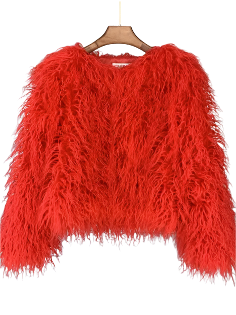 Elisa – Levendige Unisex Festival Faux Fur Jas