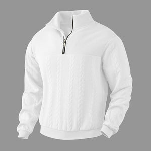 Lorenzo – Heren Trui met Relaxte Pasvorm en Stijlvolle Quarter-Zip