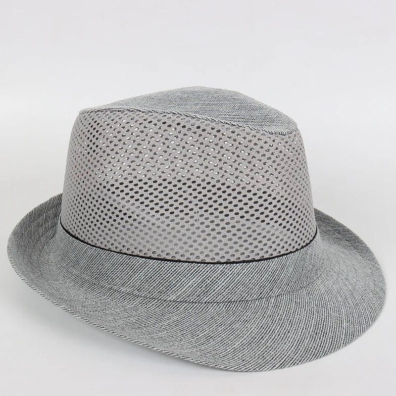 MatteoFabri Heren Mesh Fedora Hoed