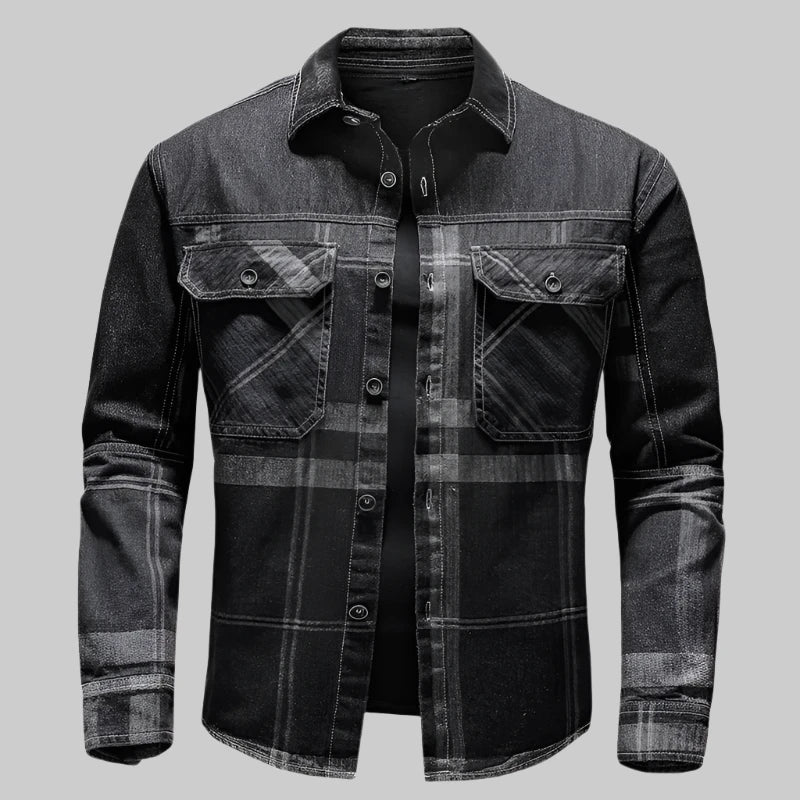 Matteo – Heren Spijkerhemd met Dubbele Borstzakken