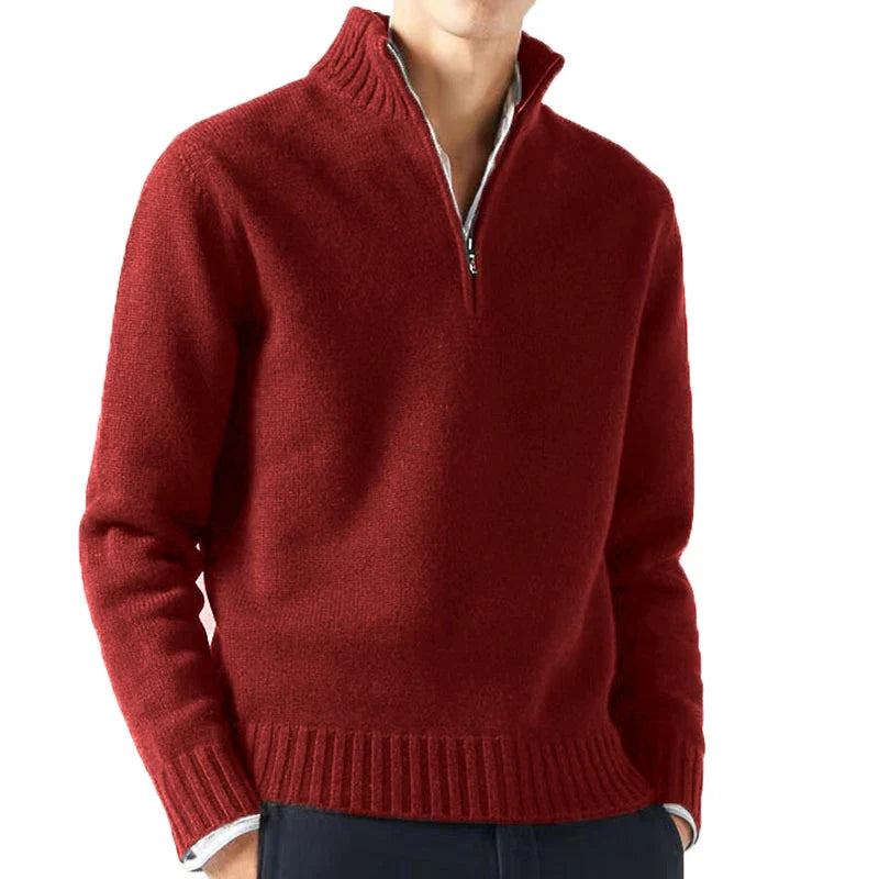 Lorenzo – Italiaanse Heren Half-Zip Trui