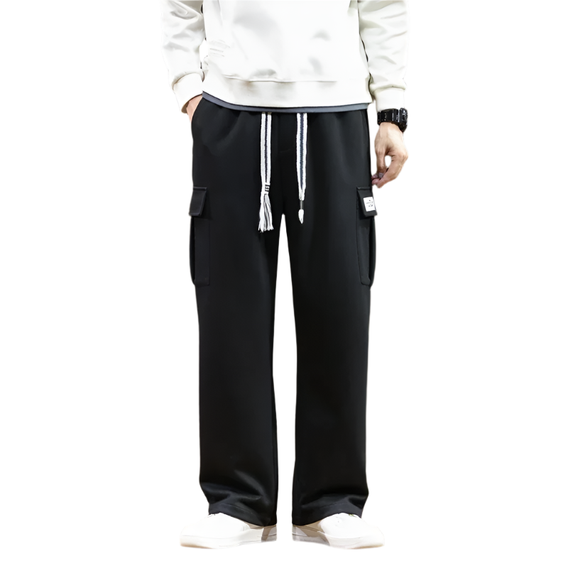 Lorenzo – Relaxte Heren Velvet Cargo Joggingbroek