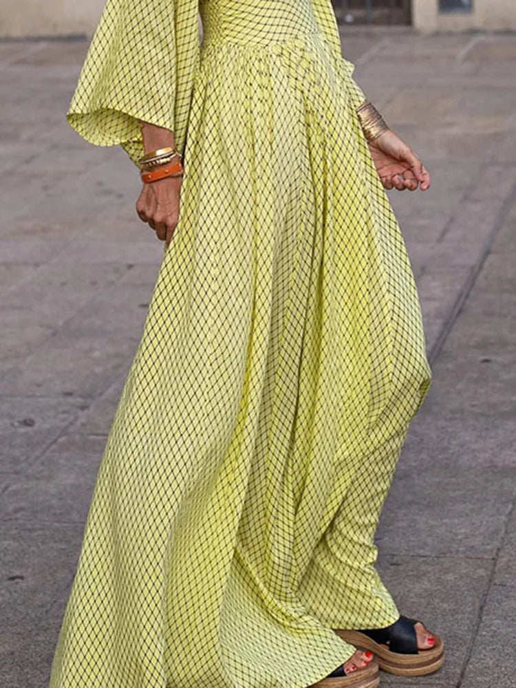 Abegail – Elegante Dames A-lijn Jurk tot op de Vloer