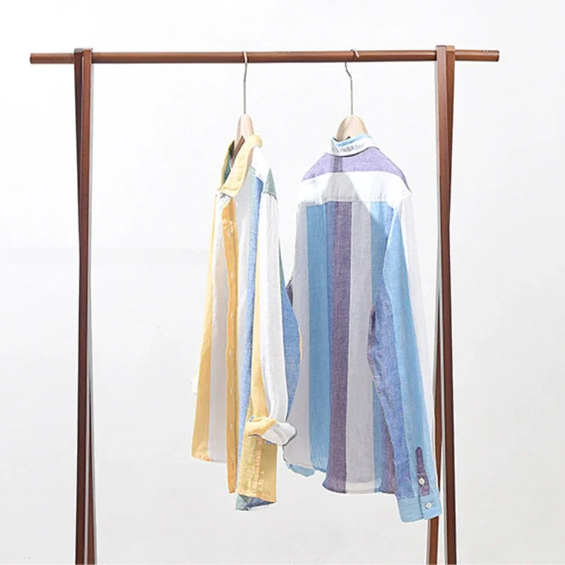 Lorenzo – Gestreept Heren Overhemd met Knoopsluiting