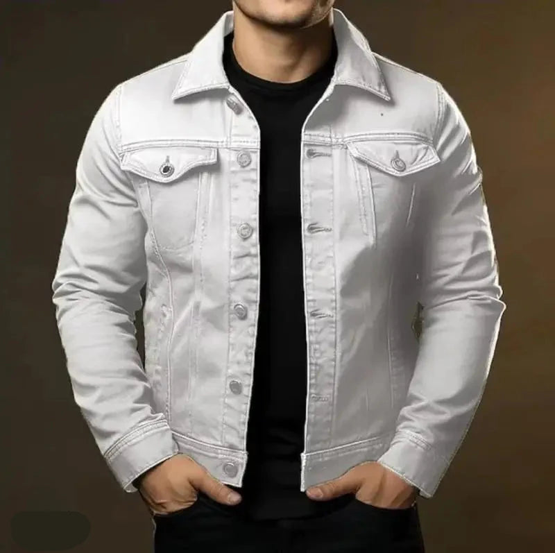 Bellucci heren jas gewassen denim