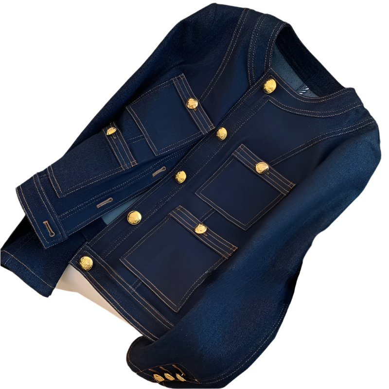 Elena – Getailleerd Damesvest met Knopen