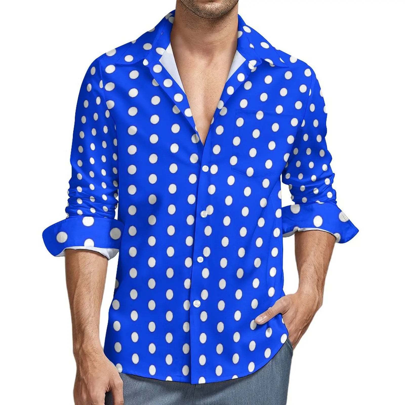 NiccolòBartoli Polka Dot Shirt Met Lange Mouwen