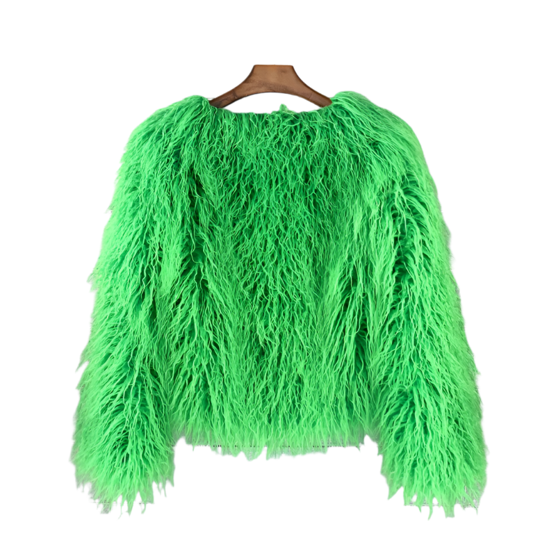 Elisa – Levendige Unisex Festival Faux Fur Jas