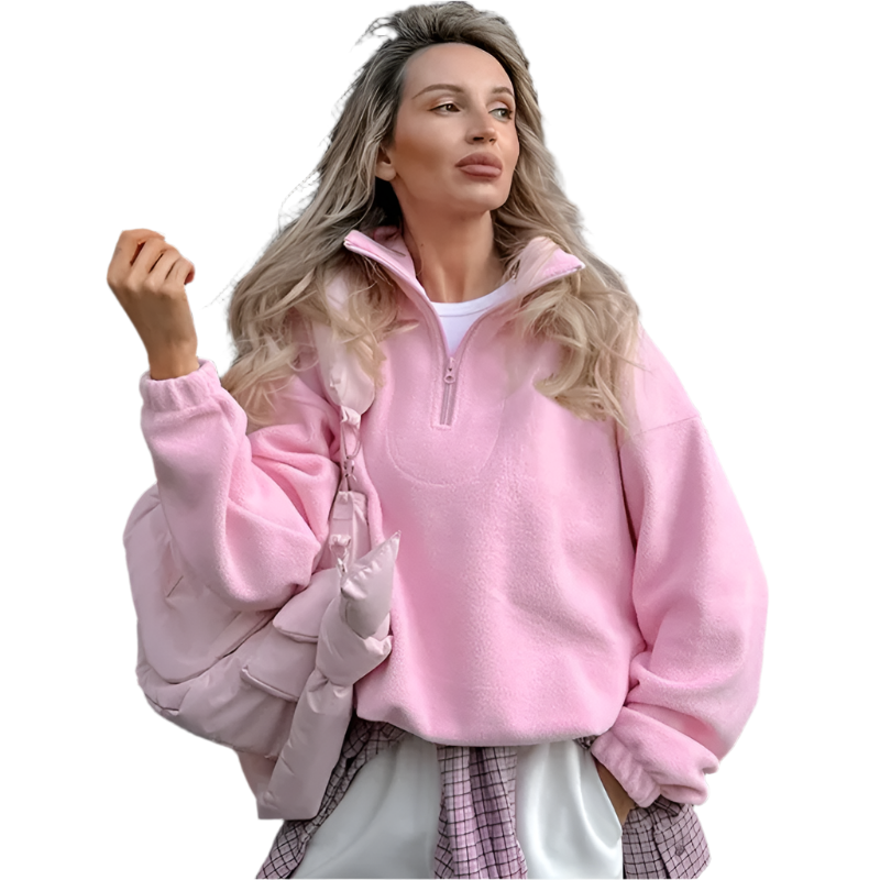 Lisanne – Comfortabele Half-Zip Trui voor Dames