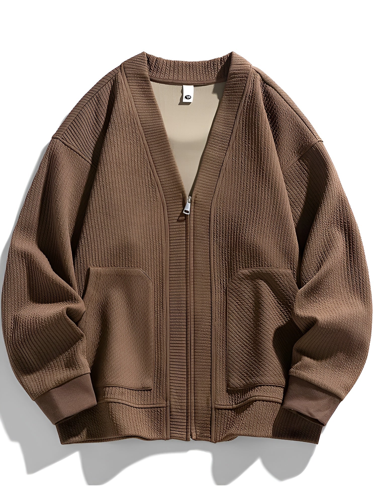 Lorenzo – Gebreide Wintercardigan met Rits voor Heren