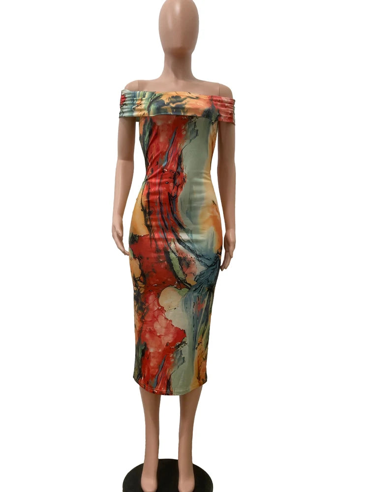 AlessiaVerdi Tropisch Off Schouder