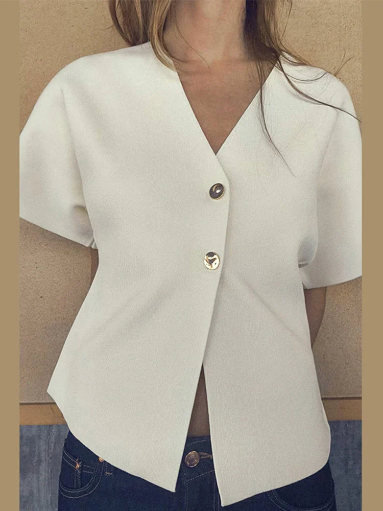 FedericoCaruso Elegante top met V-hals