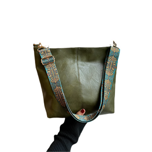 Elena – Ruime Vintage Dames Schoudertas