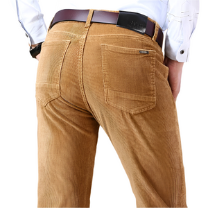Lorenzo – Op Maat Gemaakte Heren Corduroy Broek met Rechte Pijp