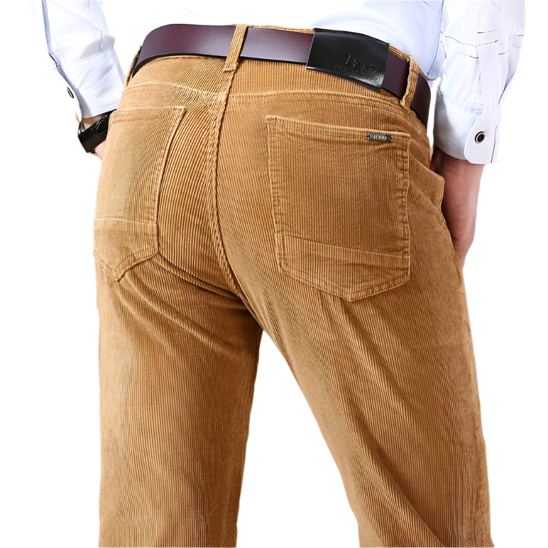 Lorenzo – Op Maat Gemaakte Heren Corduroy Broek met Rechte Pijp
