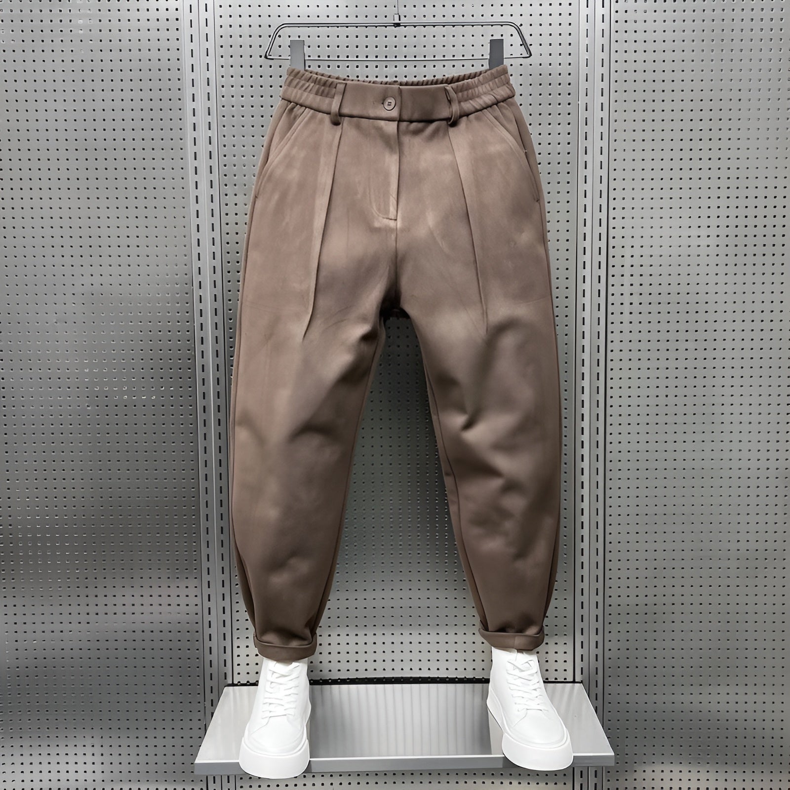 Lorenzo – Gemêleerde Tailored Broek voor Heren