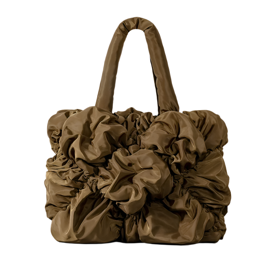 Isabella – Ruffle Dames Tote Bag met Veelzijdige Draagopties