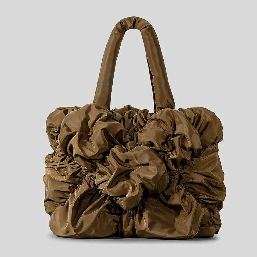 Isabella – Ruffle Dames Tote Bag met Veelzijdige Draagopties