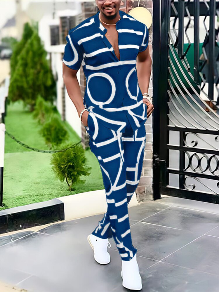 VittorioGreco Tweedelige Casual Heren Sets