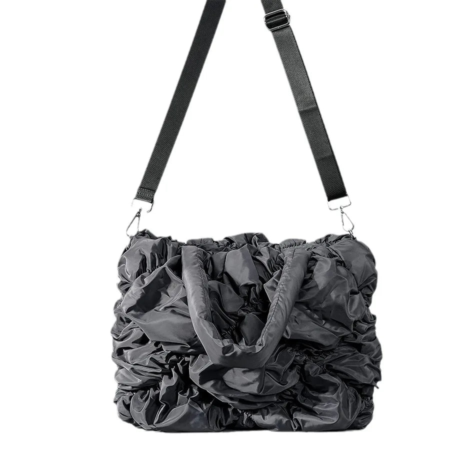 Isabella – Ruffle Dames Tote Bag met Veelzijdige Draagopties