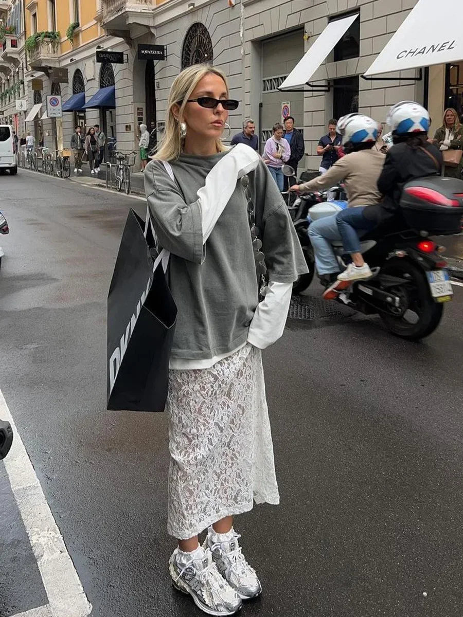 ChiaraSantoro Kanten Rok Darl Voor Vrouwen