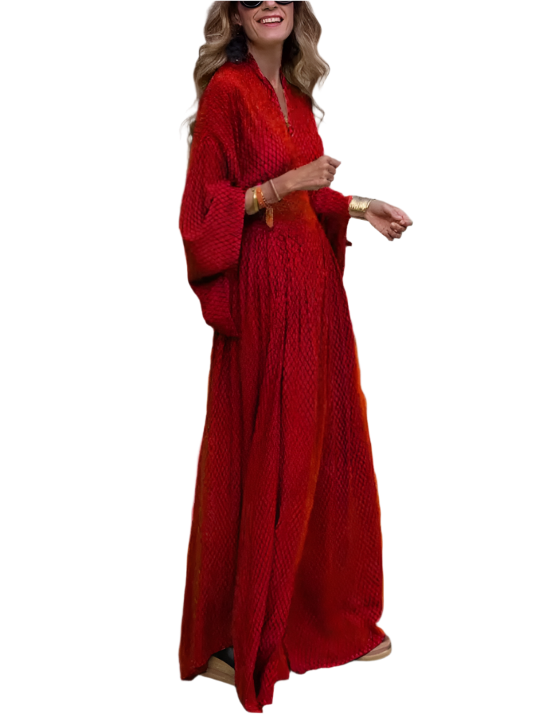 Abegail – Elegante Dames A-lijn Jurk tot op de Vloer