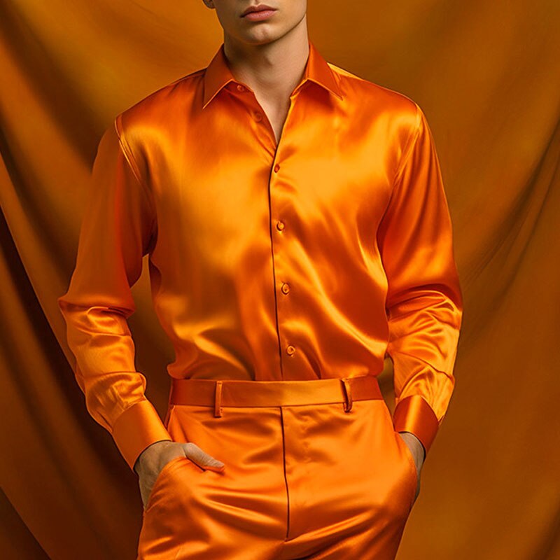 PaoloFiorini Luxe Satijnen Overhemden