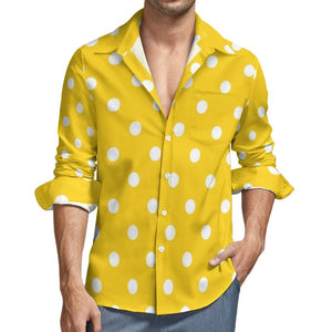 NiccolòBartoli Polka Dot Shirt Met Lange Mouwen