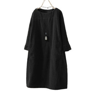 Mirella – Zachte Corduroy Retro Jurk voor Vrouwen