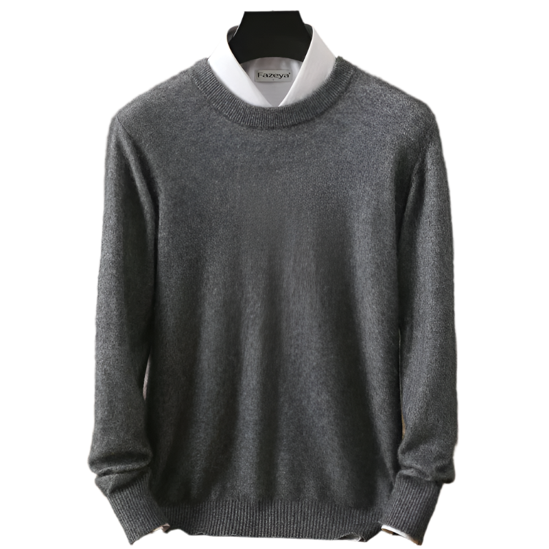 Lorenzo – Zachte Gebreide Heren Trui met Ronde Hals