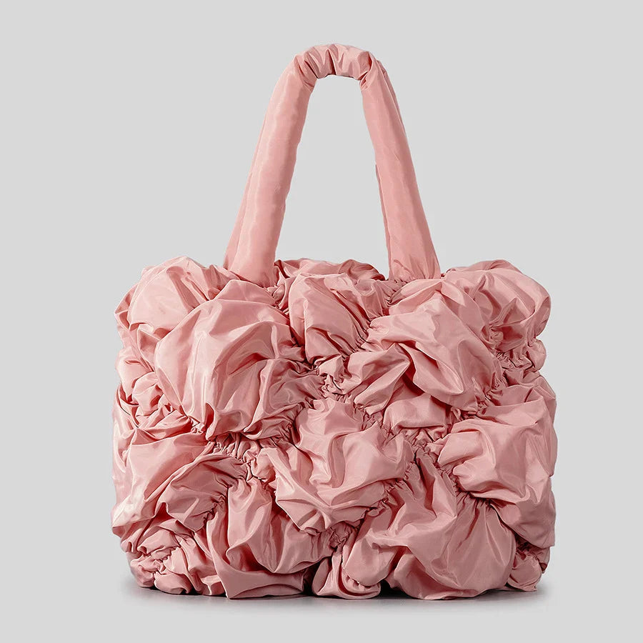 Isabella – Ruffle Dames Tote Bag met Veelzijdige Draagopties