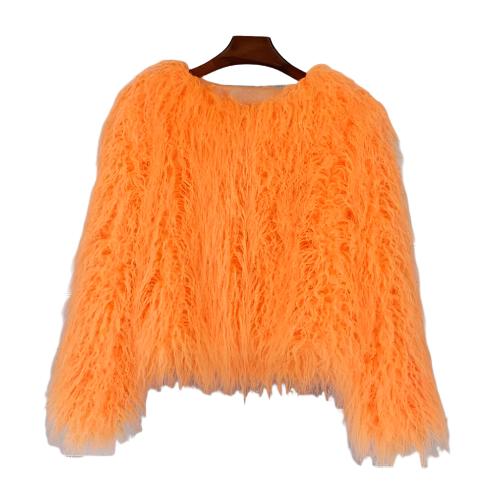 Elisa – Levendige Unisex Festival Faux Fur Jas