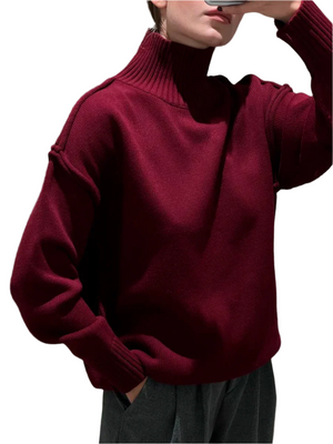 Alyssa – Dames Gebreide Coltrui Trui