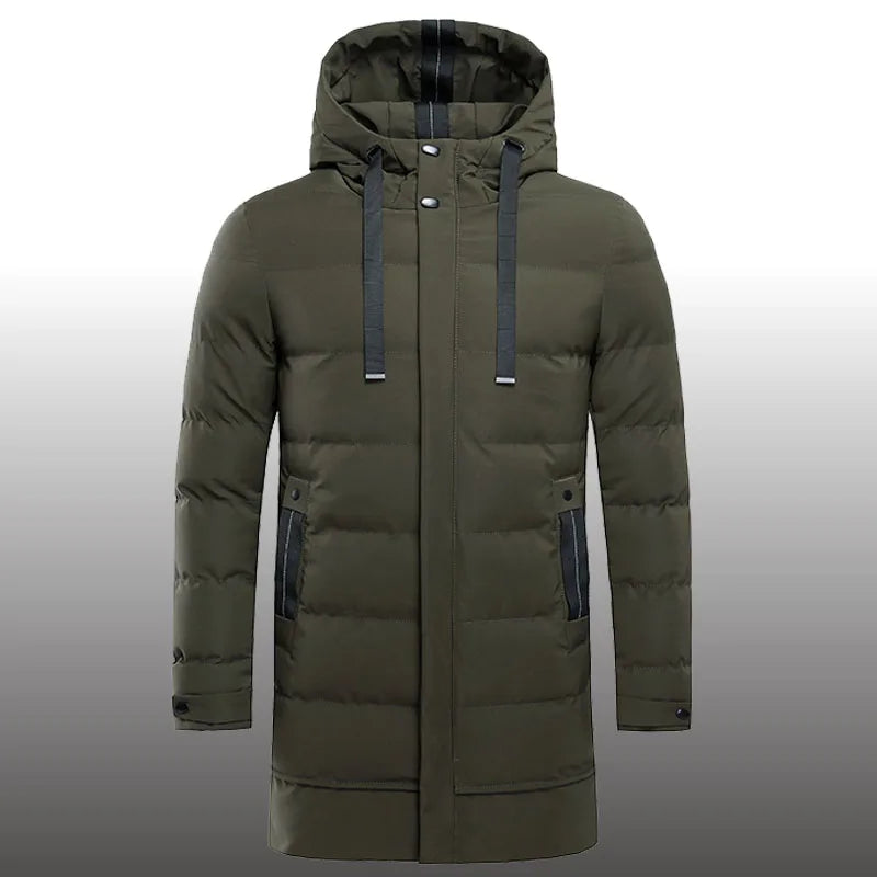 Lorenzo – Extra Lange Waterdichte Herenparka