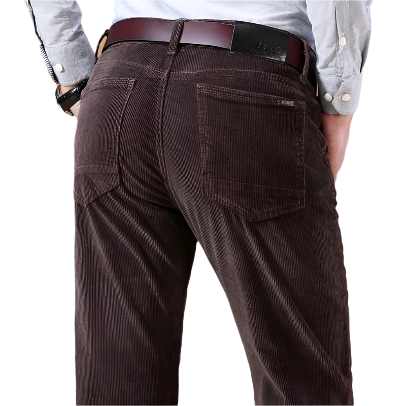 Lorenzo – Op Maat Gemaakte Heren Corduroy Broek met Rechte Pijp