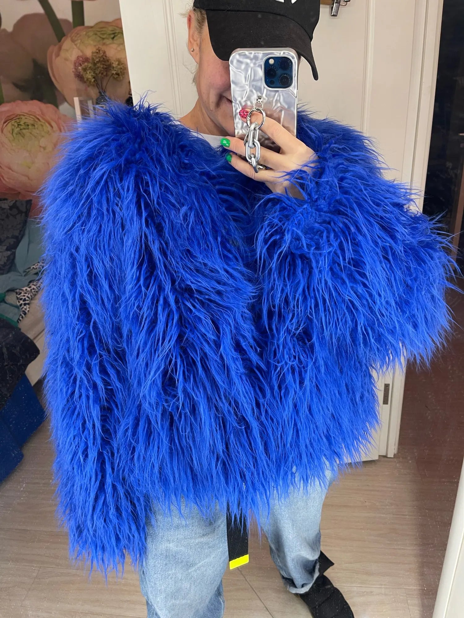 Elisa – Levendige Unisex Festival Faux Fur Jas