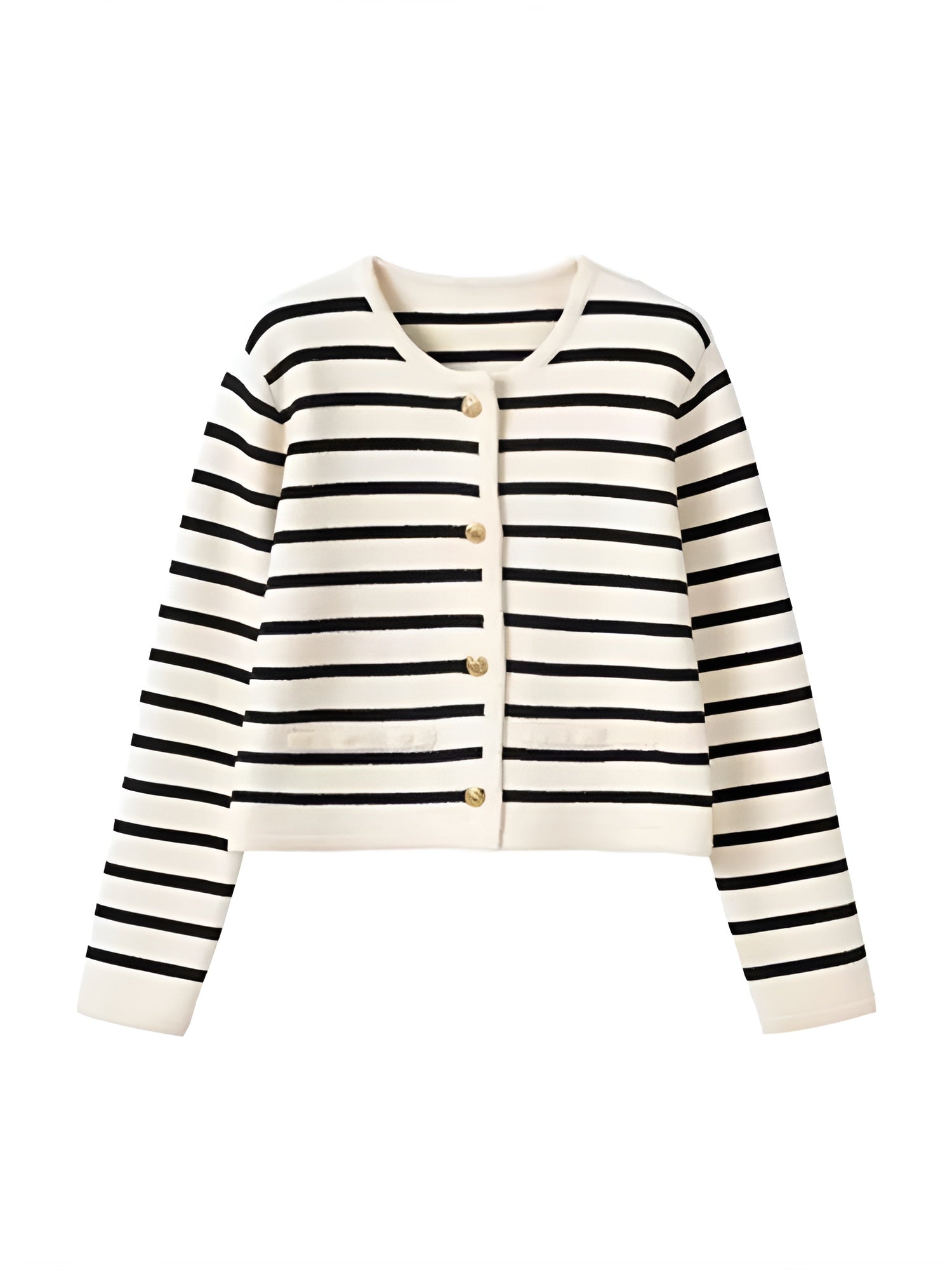 Isabella – Gestreept Gebreid Damesvest voor Lente