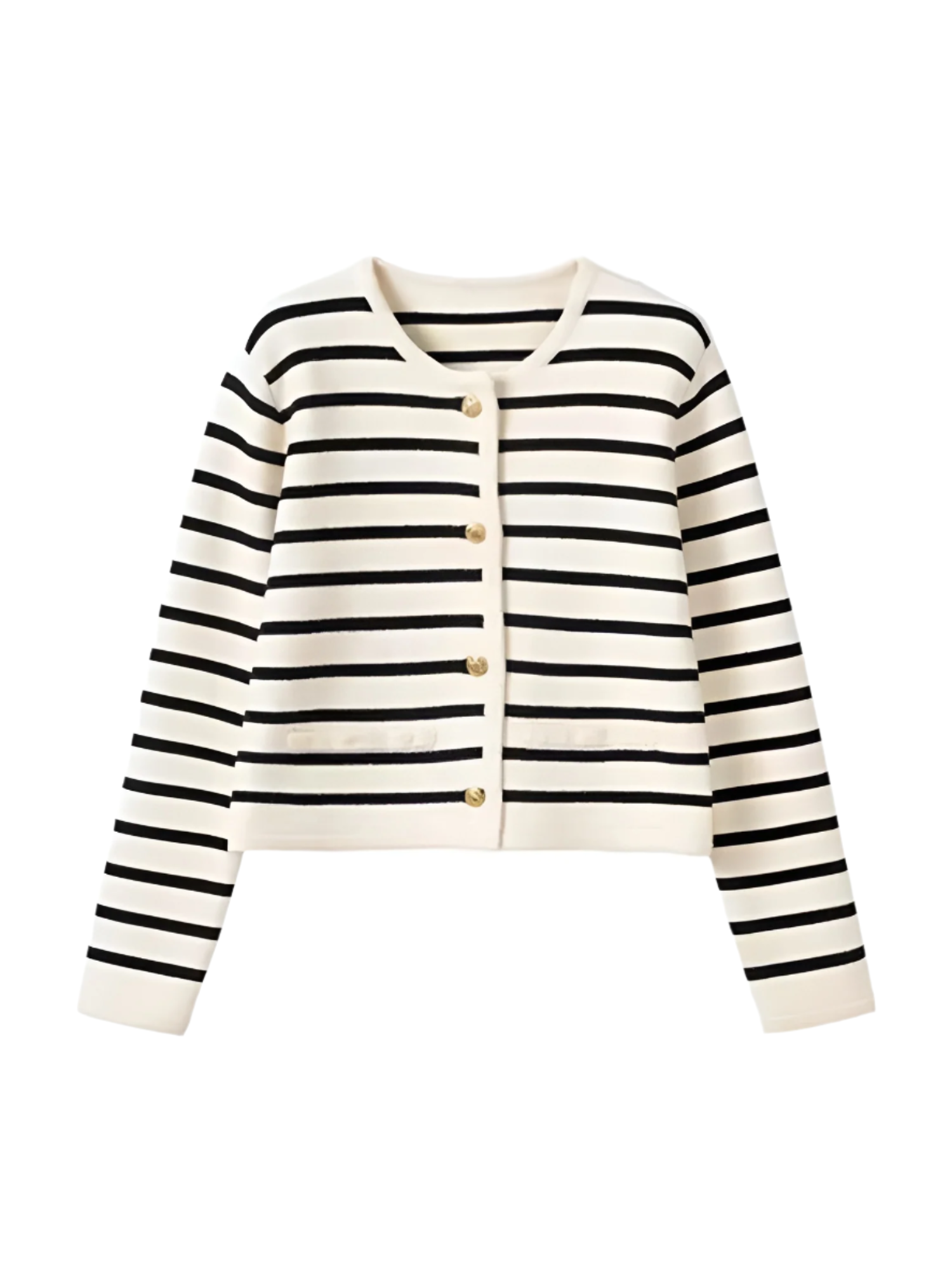 Isabella – Gestreept Gebreid Damesvest voor Lente