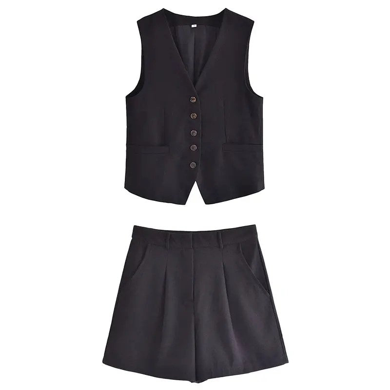 GiuseppeLazzari linnen giletset voor dames